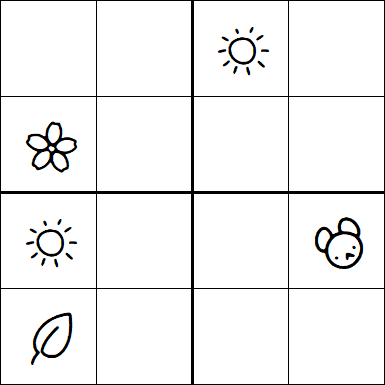 Kids Sudoku 4x4 - Hard