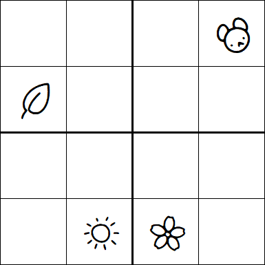Kids Sudoku 4x4 - Hard