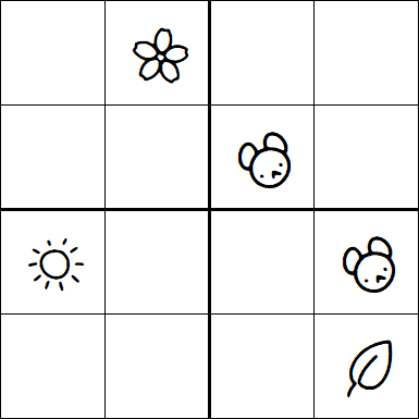 Kids Sudoku 4x4 - Hard