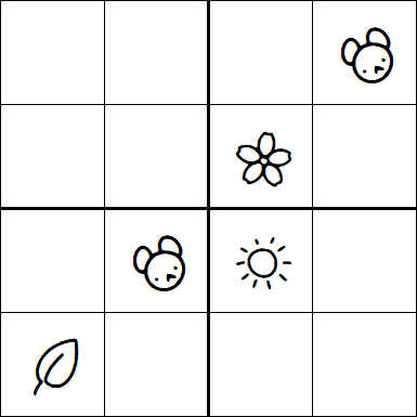 Kids Sudoku 4x4 - Hard