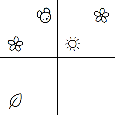 Kids Sudoku 4x4 - Hard