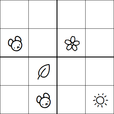 Kids Sudoku 4x4 - Difficile