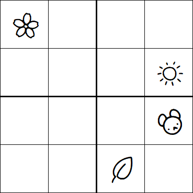 Kids Sudoku 4x4 - Difficile