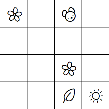 Kids Sudoku 4x4 - Difficile
