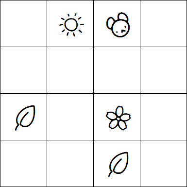 Kids Sudoku 4x4 - Difficile