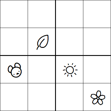 Kids Sudoku 4x4 - Difficile