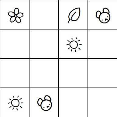 Kids Sudoku 4x4 - Difficile