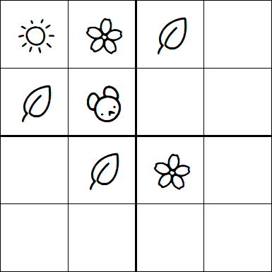 Kids Sudoku 4x4 - Difficile