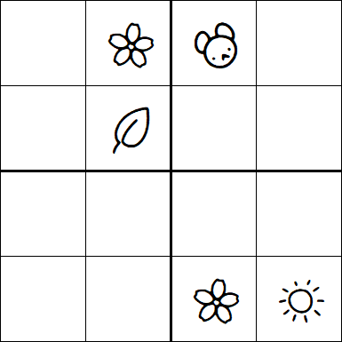 Kids Sudoku 4x4 - Difficile