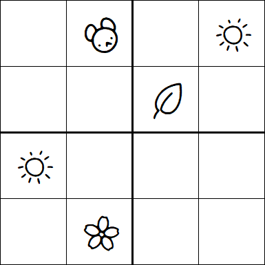 Kids Sudoku 4x4 - Difficile