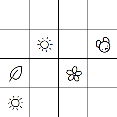 Kids Sudoku 4x4 - Difficile