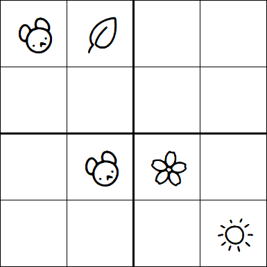 Kids Sudoku 4x4 - Difficile