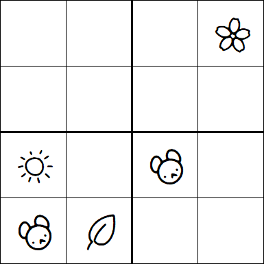 Kids Sudoku 4x4 - Difficile