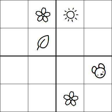 Kids Sudoku 4x4 - Difficile