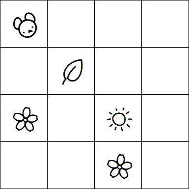 Kids Sudoku 4x4 - Difficile