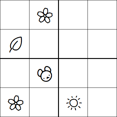 Kids Sudoku 4x4 - Difficile