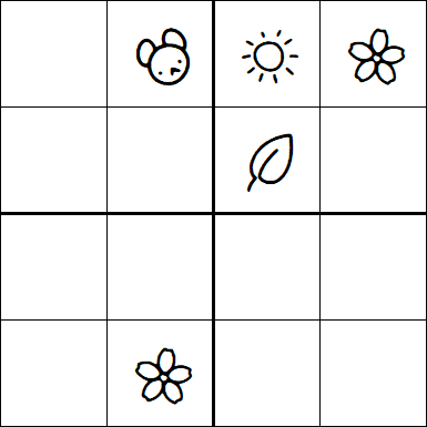Kids Sudoku 4x4 - Difficile