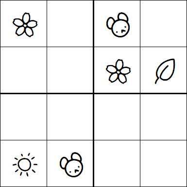 Kids Sudoku 4x4 - Difficile