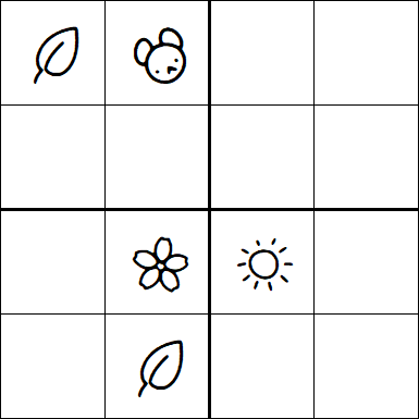 Kids Sudoku 4x4 - Difficile