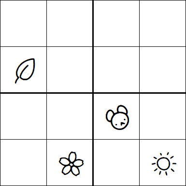 Kids Sudoku 4x4 - Difficile