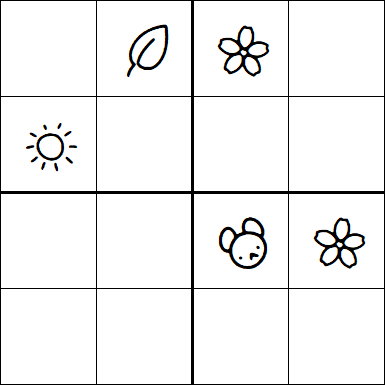 Kids Sudoku 4x4 - Difficile
