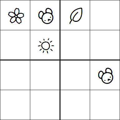 Kids Sudoku 4x4 - Difficile