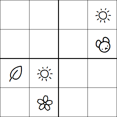 Kids Sudoku 4x4 - Difficile
