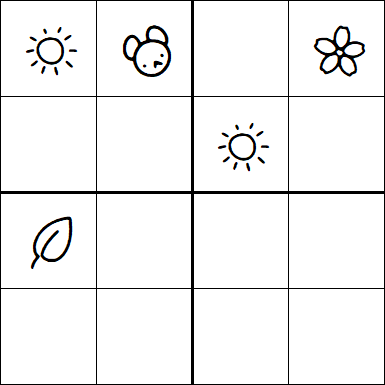 Kids Sudoku 4x4 - Hard