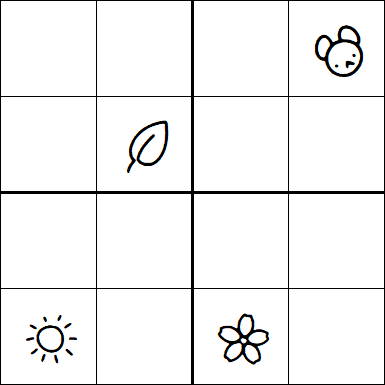 Kids Sudoku 4x4 - Difficile
