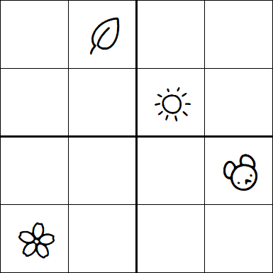 Kids Sudoku 4x4 - Difficile