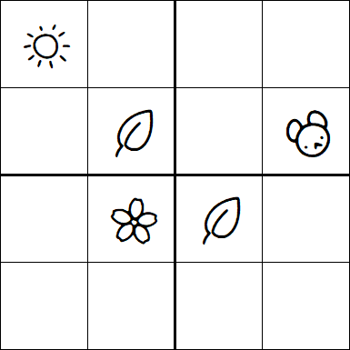 Kids Sudoku 4x4 - Difficile