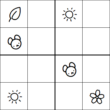 Kids Sudoku 4x4 - Hard