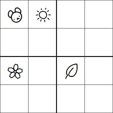 Kids Sudoku 4x4 - Hard