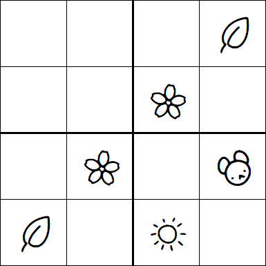 Kids Sudoku 4x4 - Hard