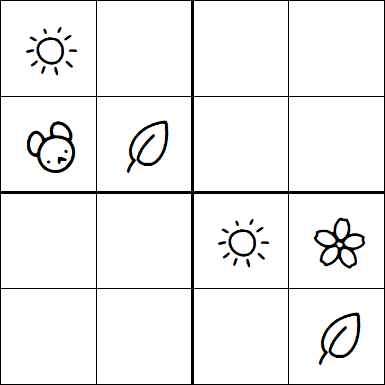 Kids Sudoku 4x4 - Hard