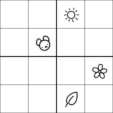 Kids Sudoku 4x4 - Difficile