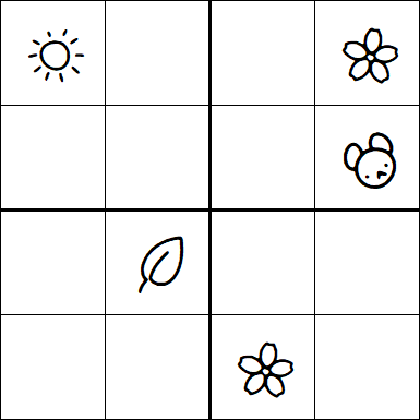 Kids Sudoku 4x4 - Difficile