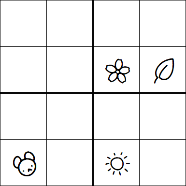 Kids Sudoku 4x4 - Difficile