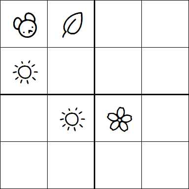 Kids Sudoku 4x4 - Difficile