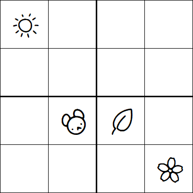Kids Sudoku 4x4 - Difficile