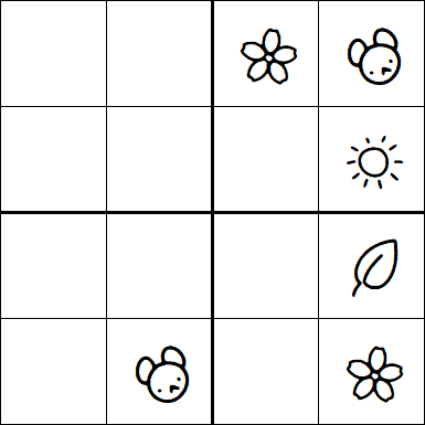 Kids Sudoku 4x4 - Difficile