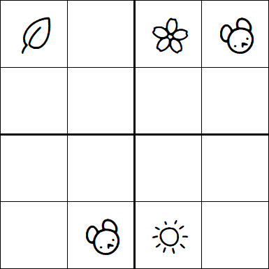 Kids Sudoku 4x4 - Difficile