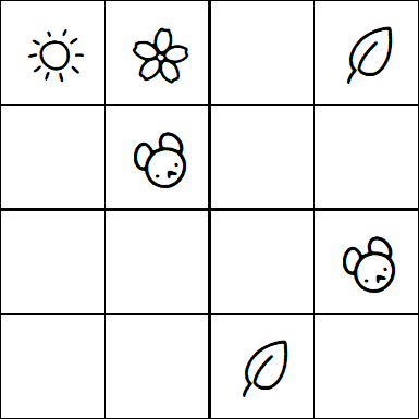 Kids Sudoku 4x4 - Difficile
