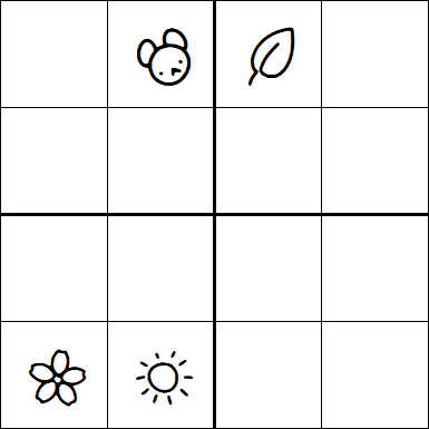 Kids Sudoku 4x4 - Difficile