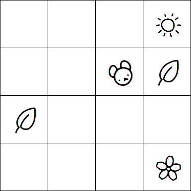 Kids Sudoku 4x4 - Hard