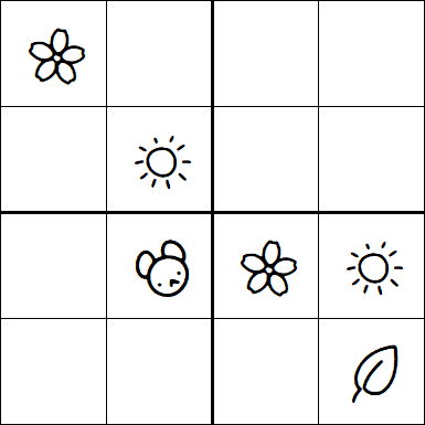 Kids Sudoku 4x4 - Hard