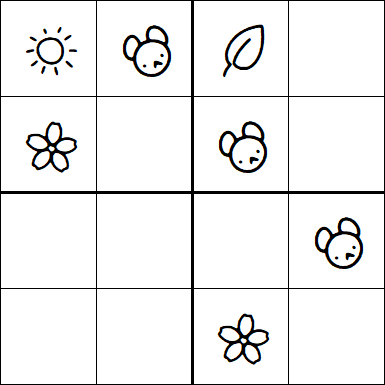 Kids Sudoku 4x4 - Hard