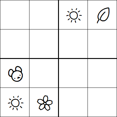 Kids Sudoku 4x4 - Hard