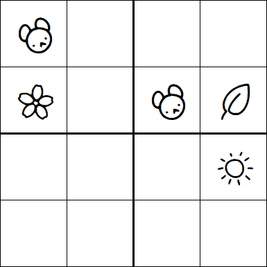 Kids Sudoku 4x4 - Hard