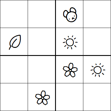 Kids Sudoku 4x4 - Hard